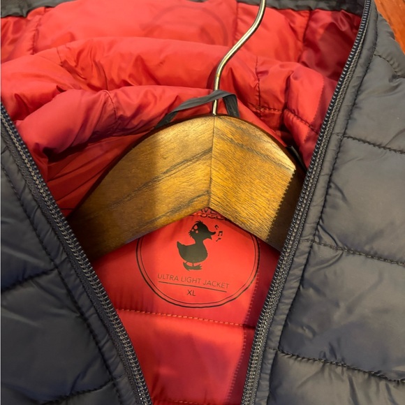 SAVE THE DUCK Charcoal and Orange Puffer Jacket - Picture 2 of 3